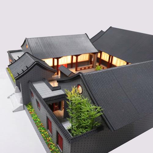 中式合院古建筑沙盘模型设计制作工厂