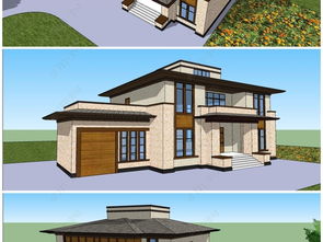 精品古典法式风格独栋别墅建筑SU模型设计之美与应用